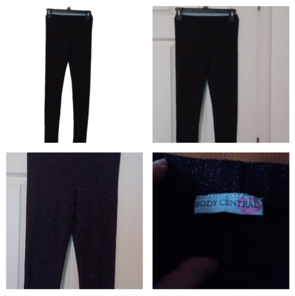 💙🌺Body Central Sparkling Black Leggings - Picture 1 of 7